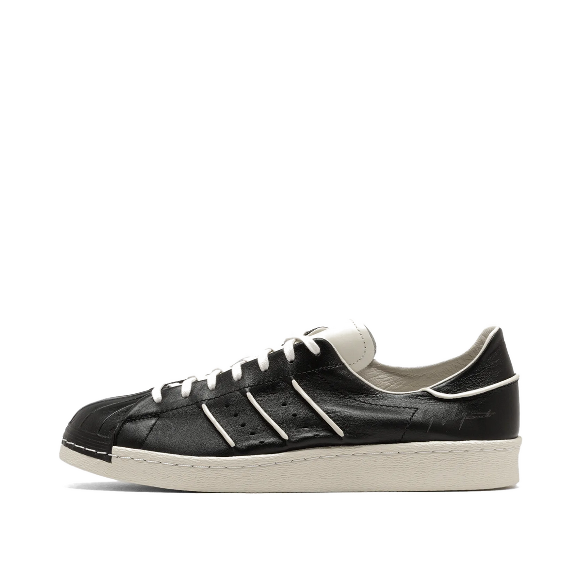 Y-3 Superstar "Black/Black/Talc" | JS0575