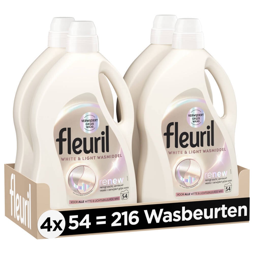 Fleuril Renew Witte & Lichte wasmiddel - 216 wasbeurten