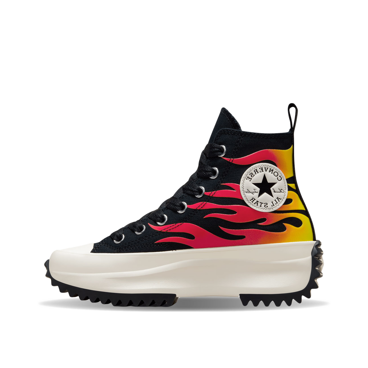 Converse Run Star Hike Platform Flames "Black" | A08766C