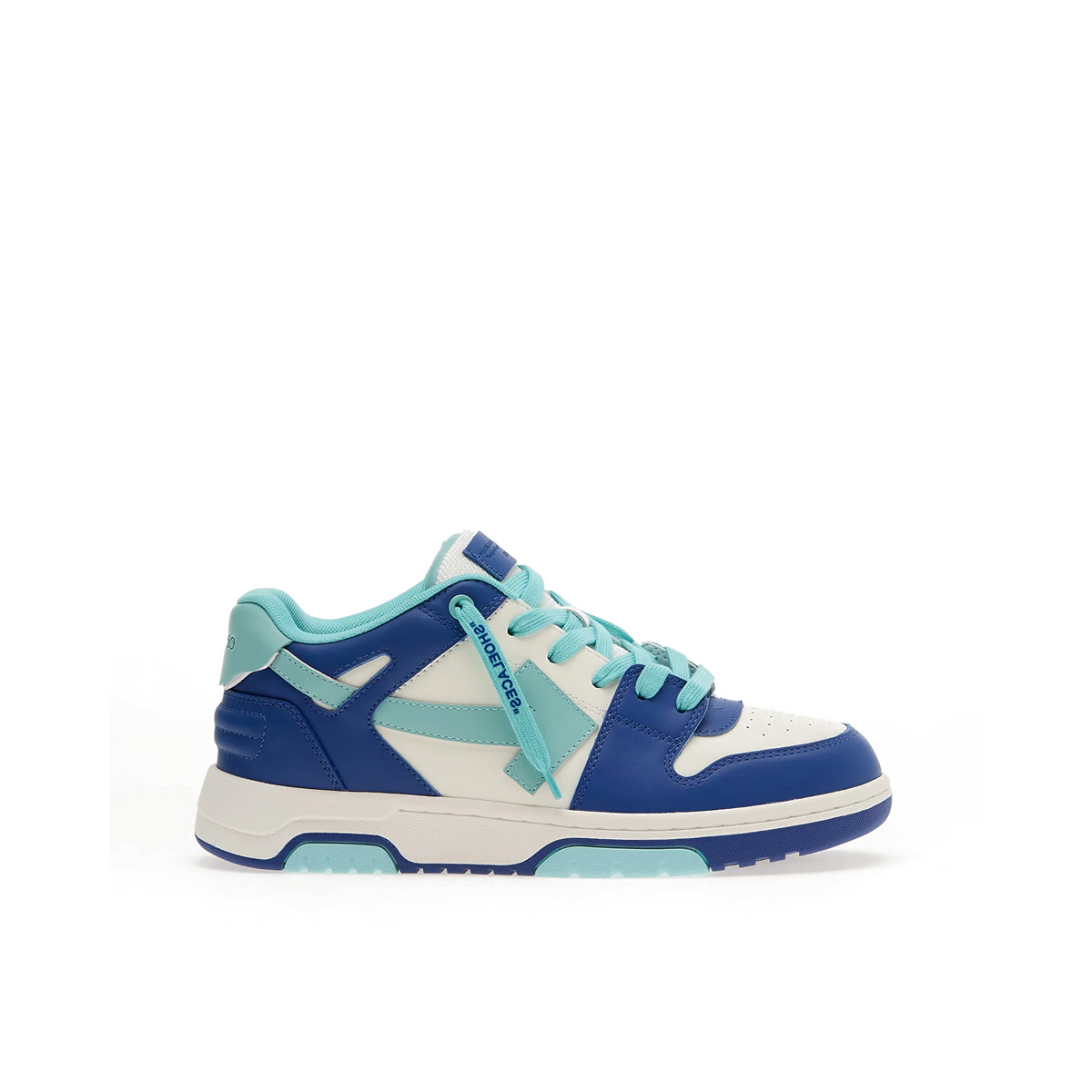 Off-White Out Of Office Kids "Blue Turquoise" | OBIA011S25LEA0014543