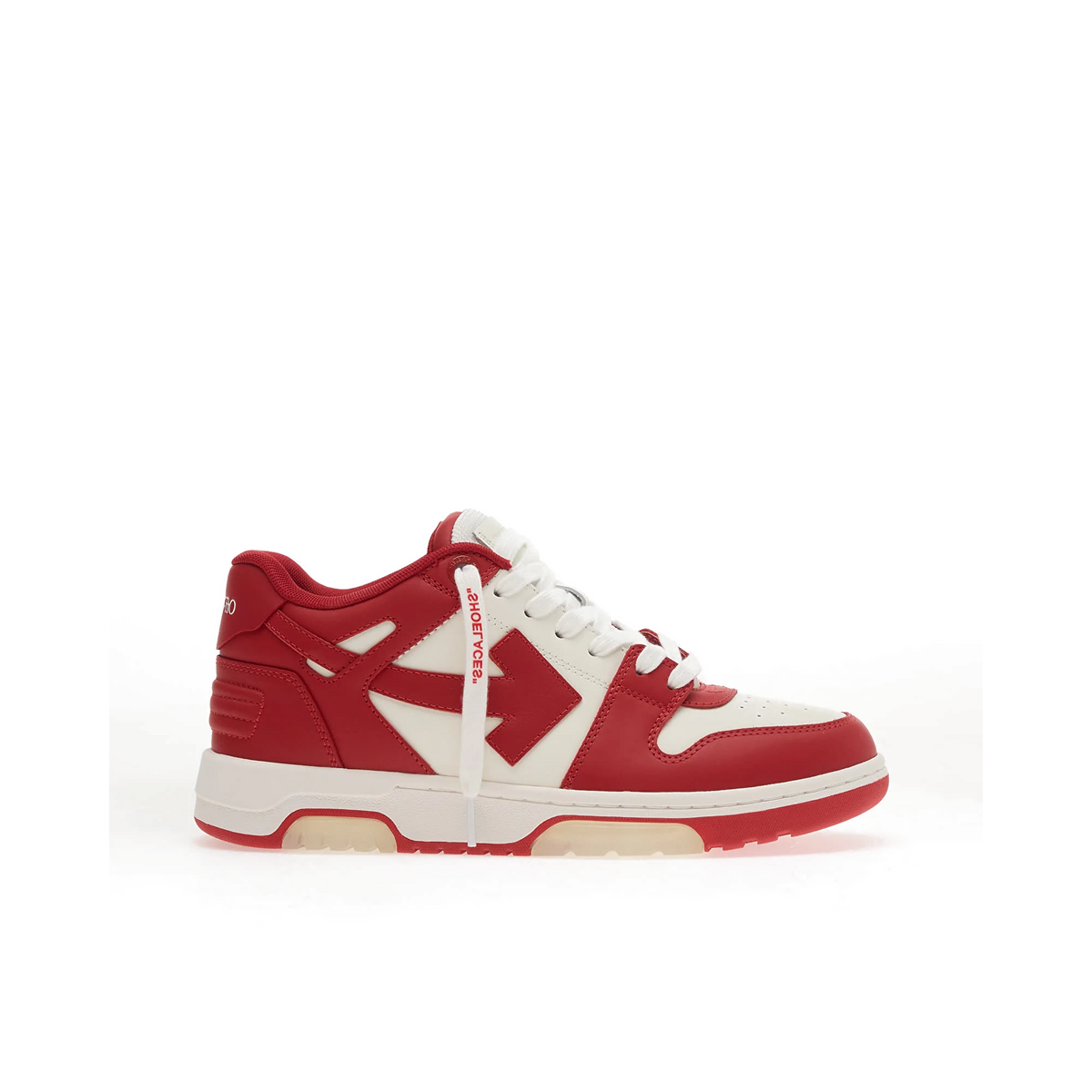 Off-White Wmns Out Of Office Calf Lea "White/Haute Red" | OWIA259S26LEA0020127