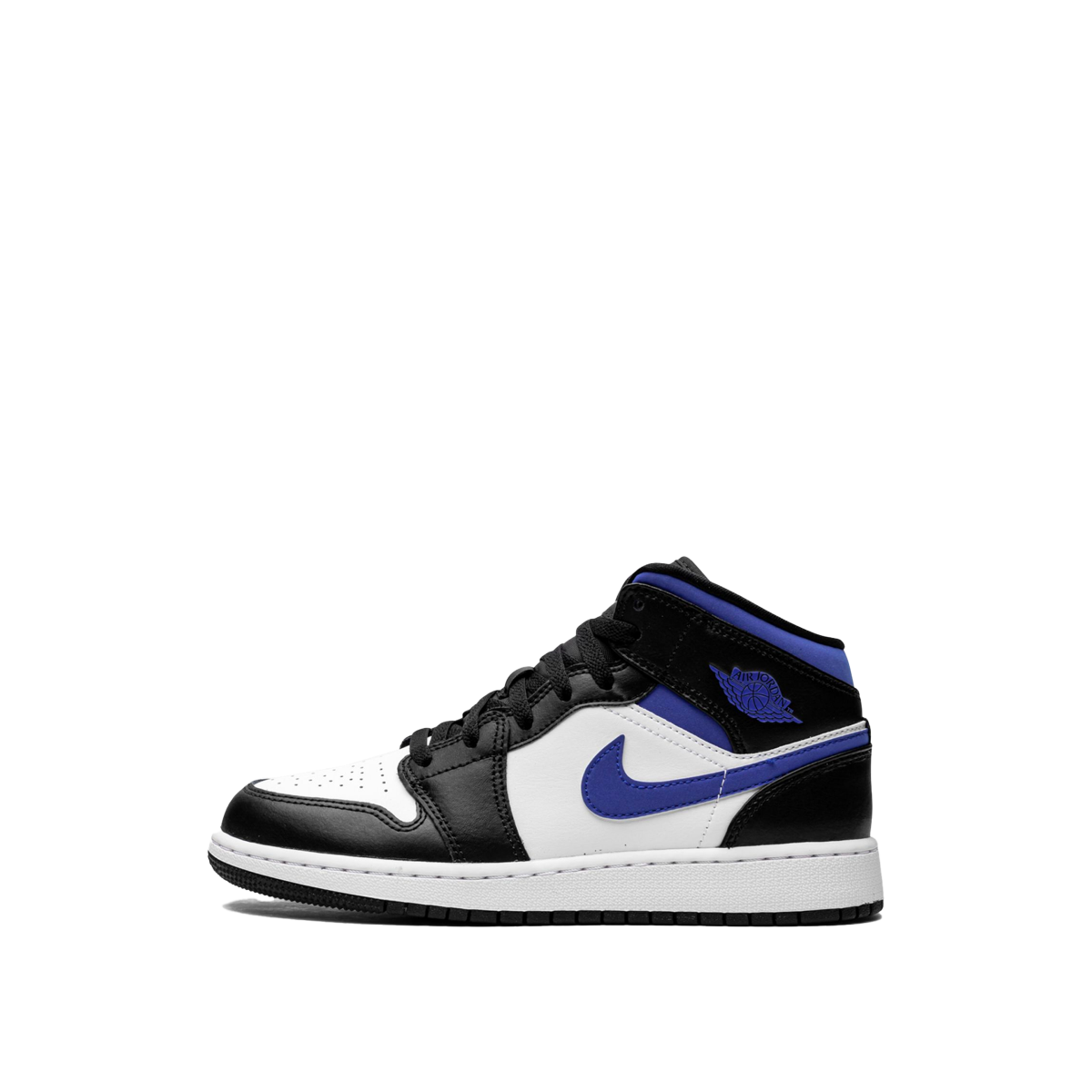 Air Jordan 1 Mid White Black Racer Blue