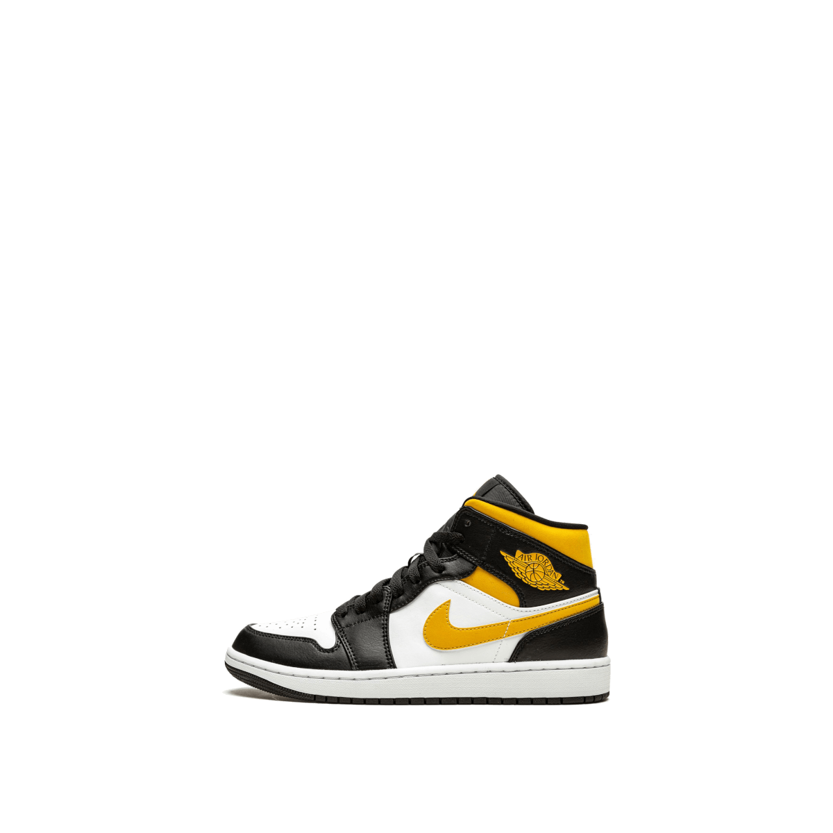 Air Jordan 1 Mid White Pollen Black