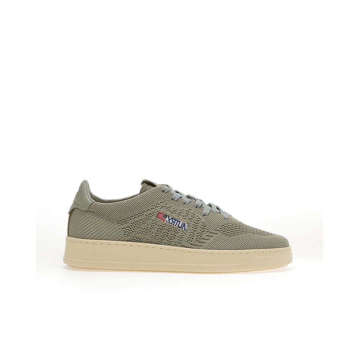 Autry Easeknit Low "Knit/ Leat Seagrass" | EKLMKN24