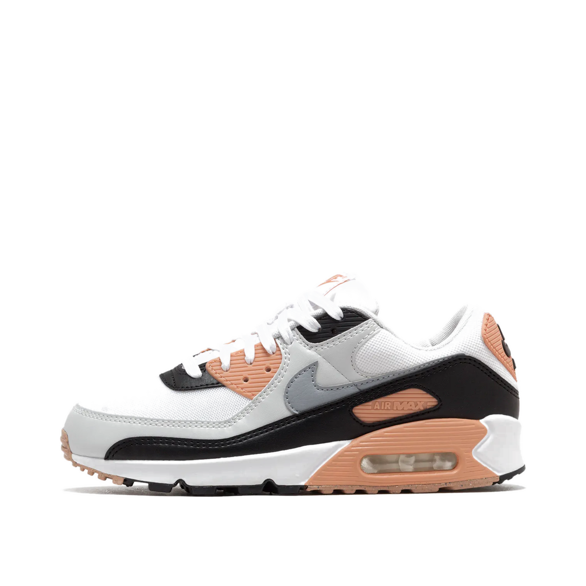 Nike Air Max 90 Wmns "White/Wolf Grey-Black-Photon Dust" | DH8010-109