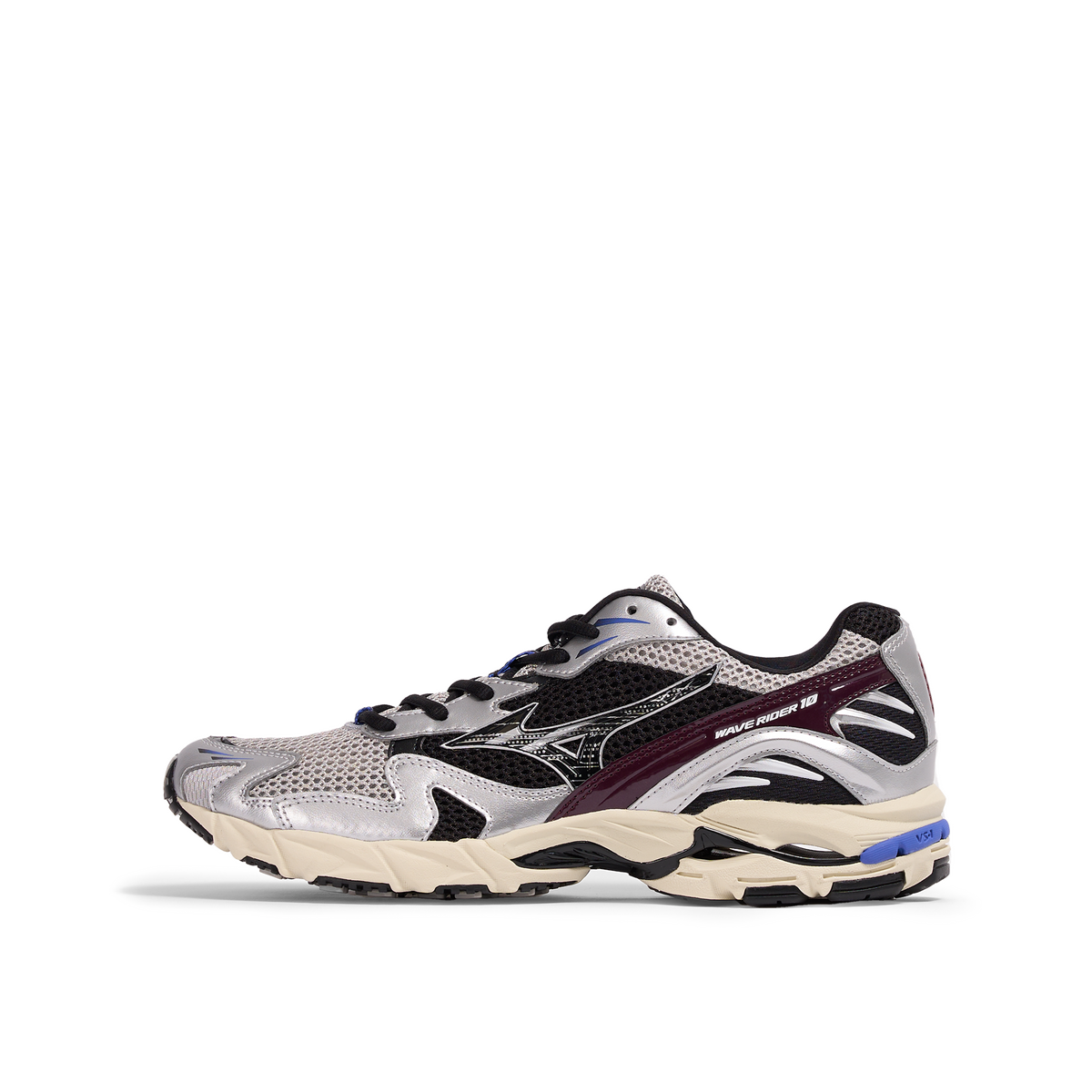 Mizuno Wave Rider 10 "Harbor Mist/Black/Fig" | D1GA210417